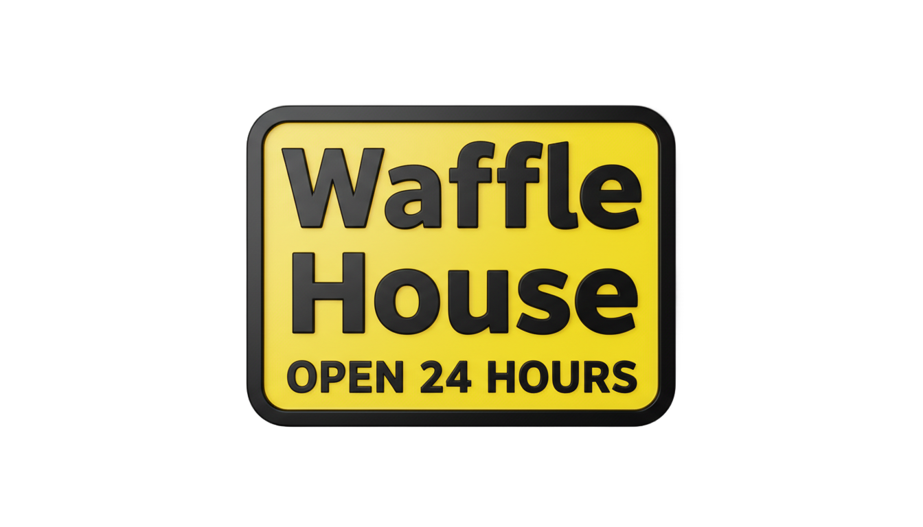waffle house logo png PNG transparent background