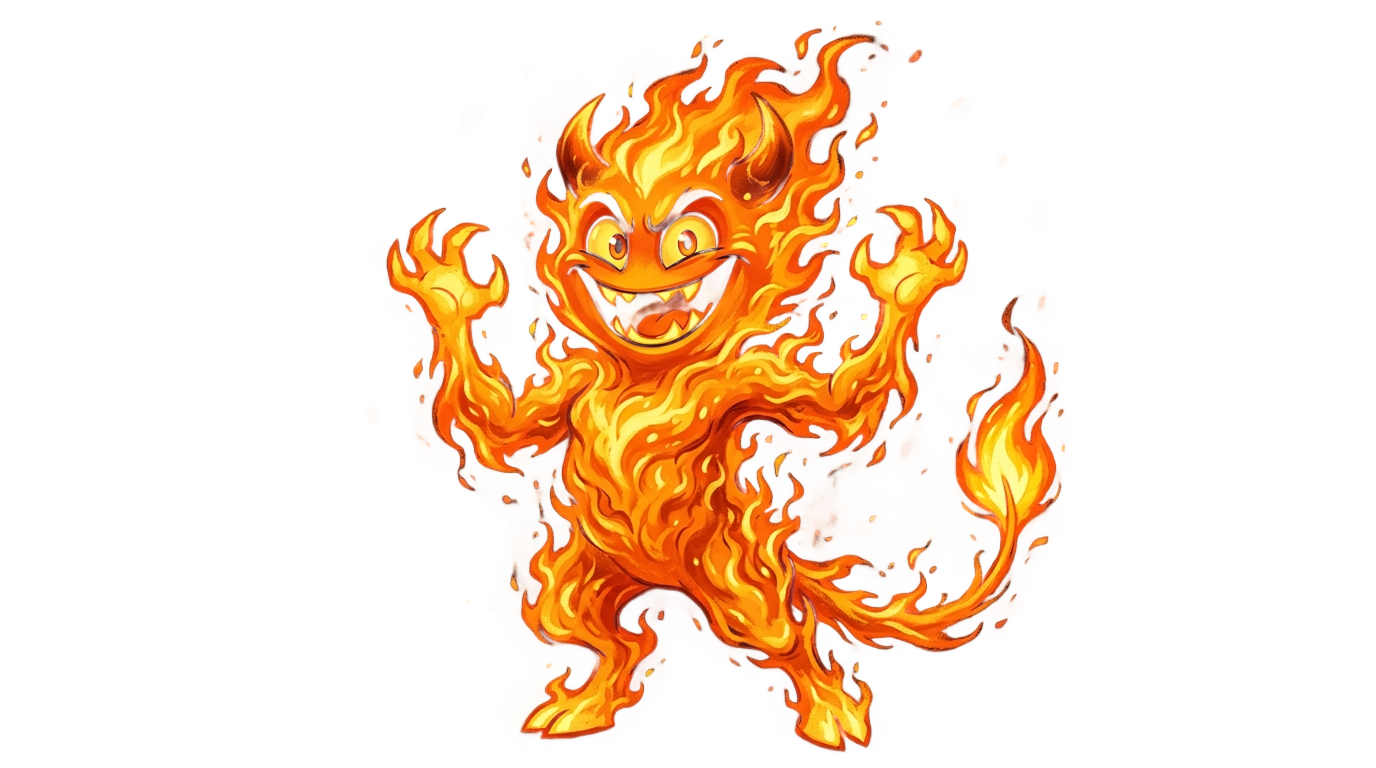 calcifer howls moving castle png PNG transparent background