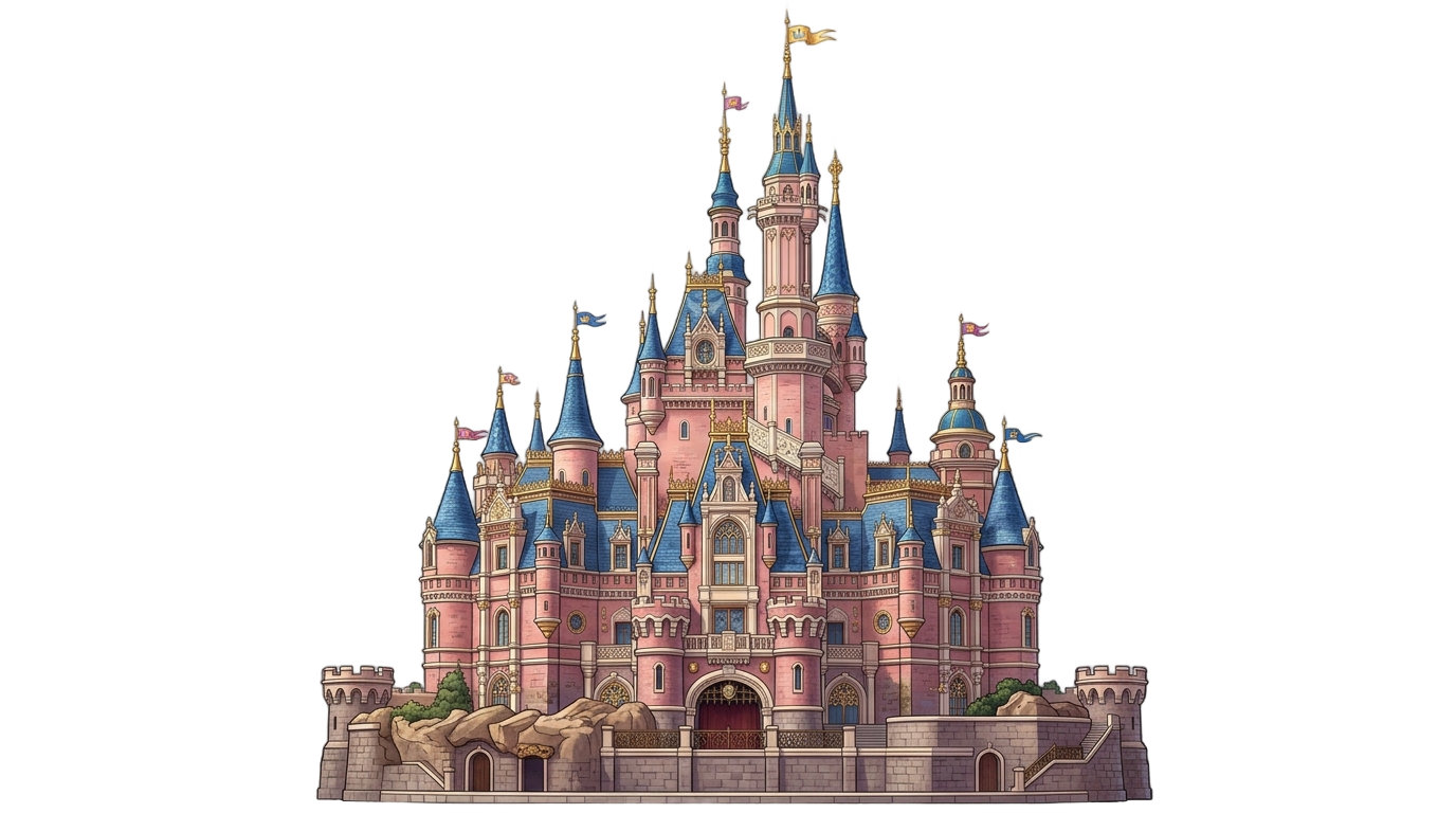 disneyland paris castle png PNG transparent background