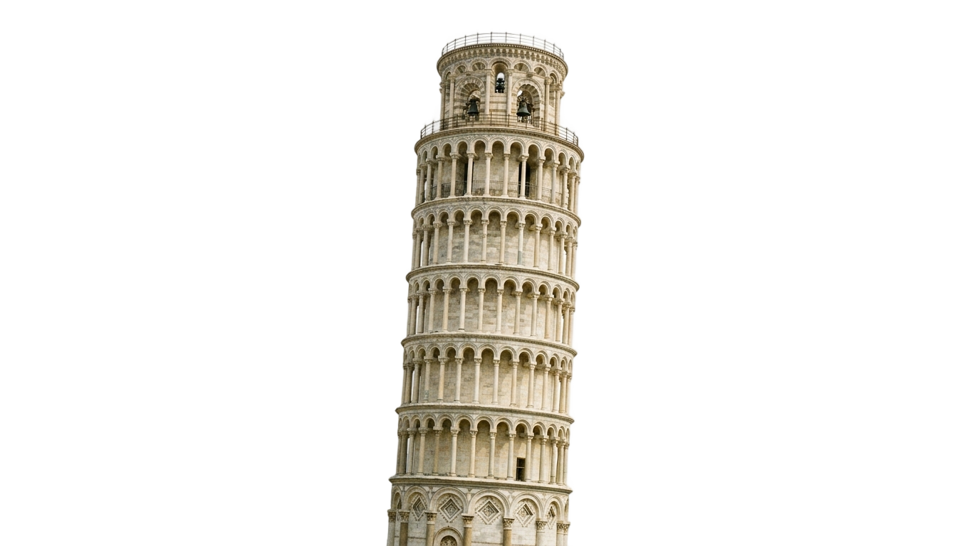leaning tower png PNG transparent background