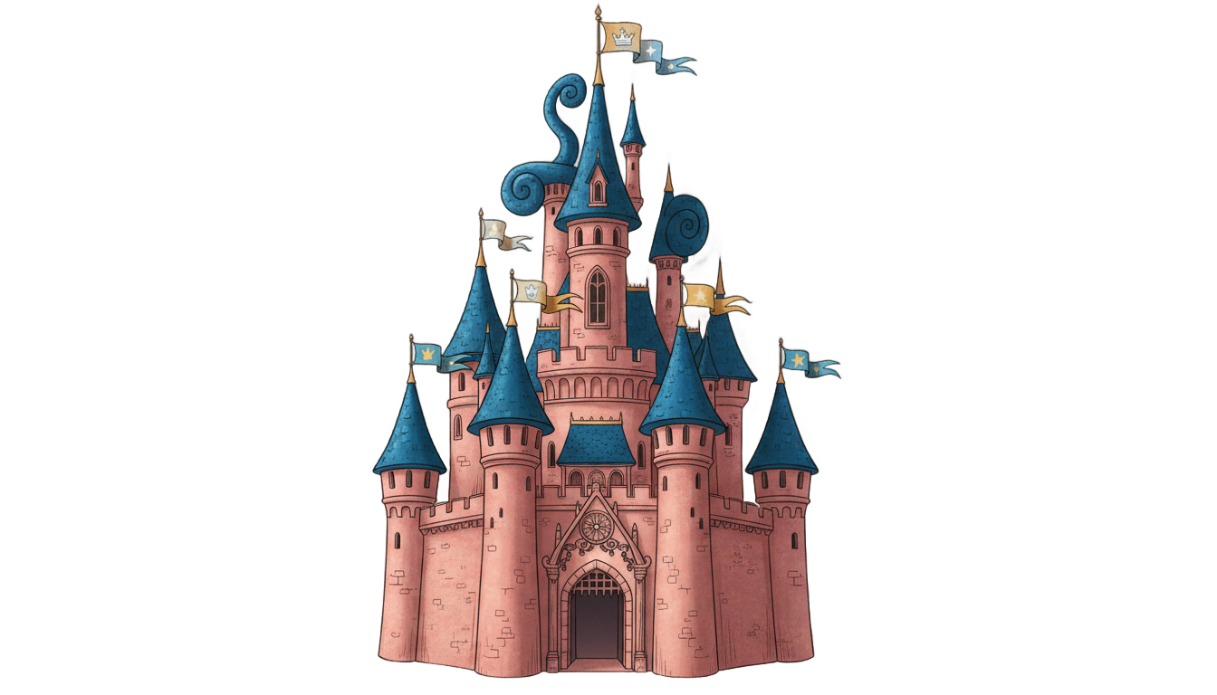 sleeping beauty castle png PNG transparent background