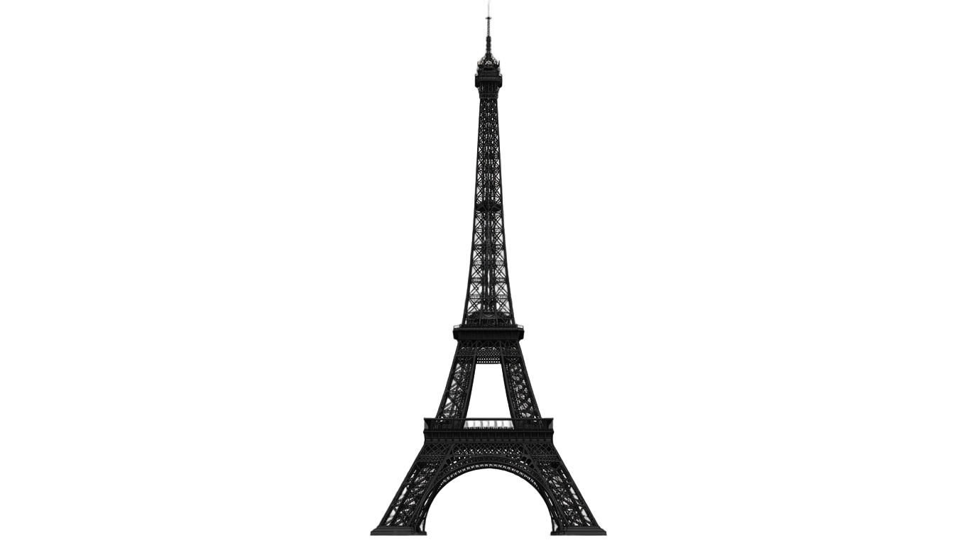 black eiffel tower png PNG transparent background