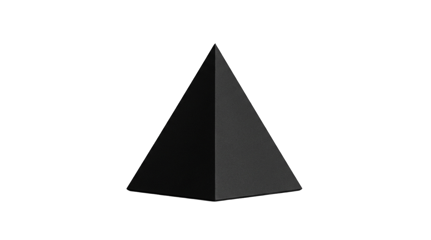 black pyramid logo png PNG transparent background