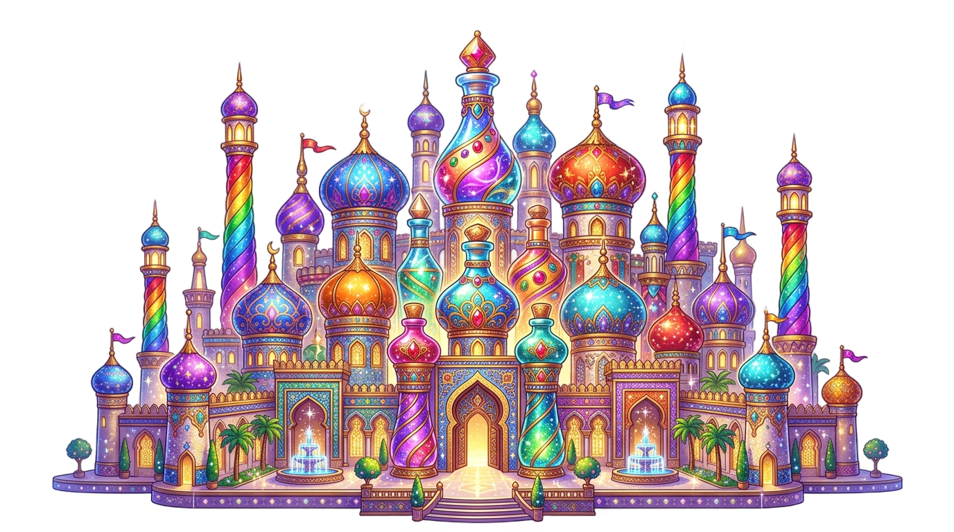 shimmer and shine castle png PNG transparent background