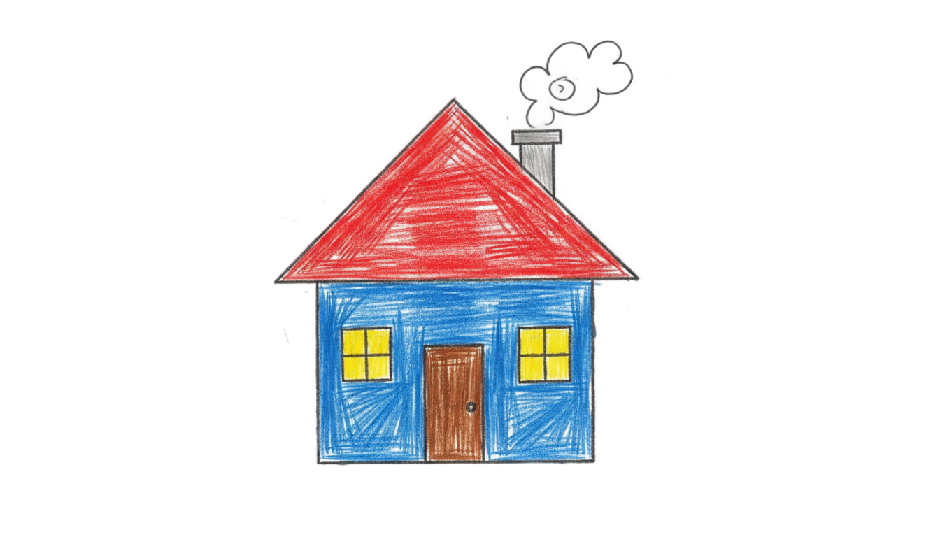 house drawing png PNG transparent background