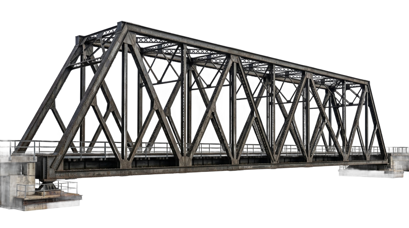 truss bridge png PNG transparent background