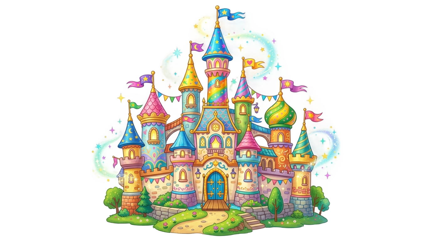 ben and holly castle png PNG transparent background
