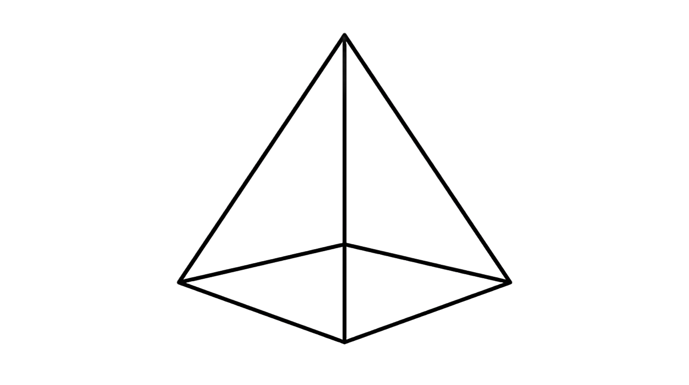 pyramid outline png PNG transparent background
