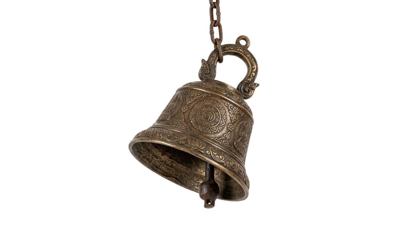 hanging temple bell png PNG transparent background