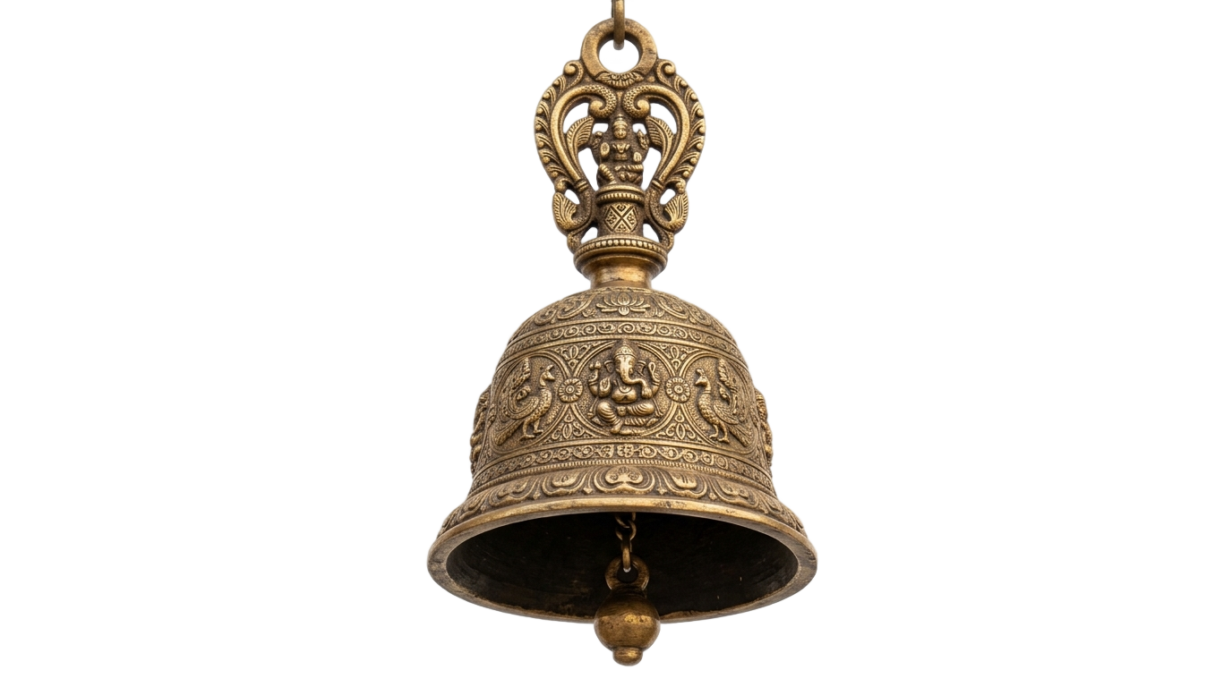 hindu temple bell png PNG transparent background