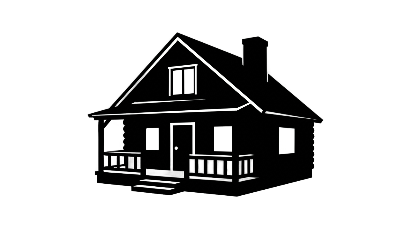 cabin silhouette png PNG transparent background
