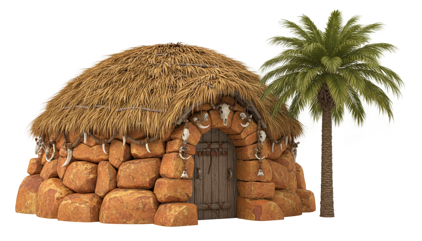 flintstones house png PNG transparent background