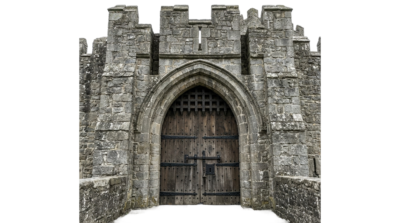castle gate png PNG transparent background