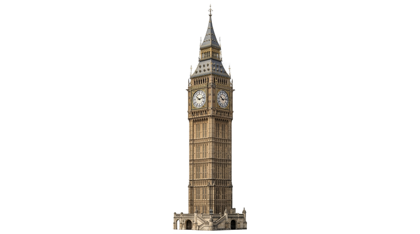 big ben tower png PNG transparent background