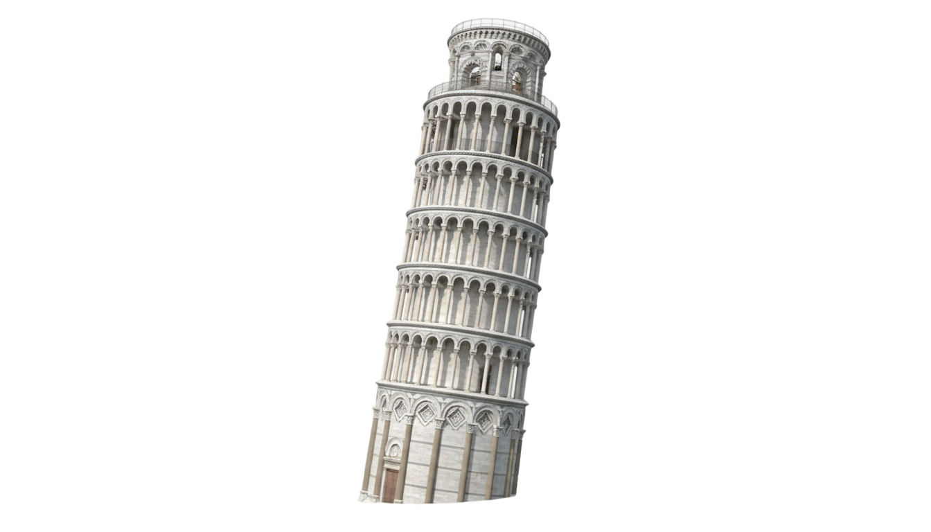 tower of pisa png PNG transparent background