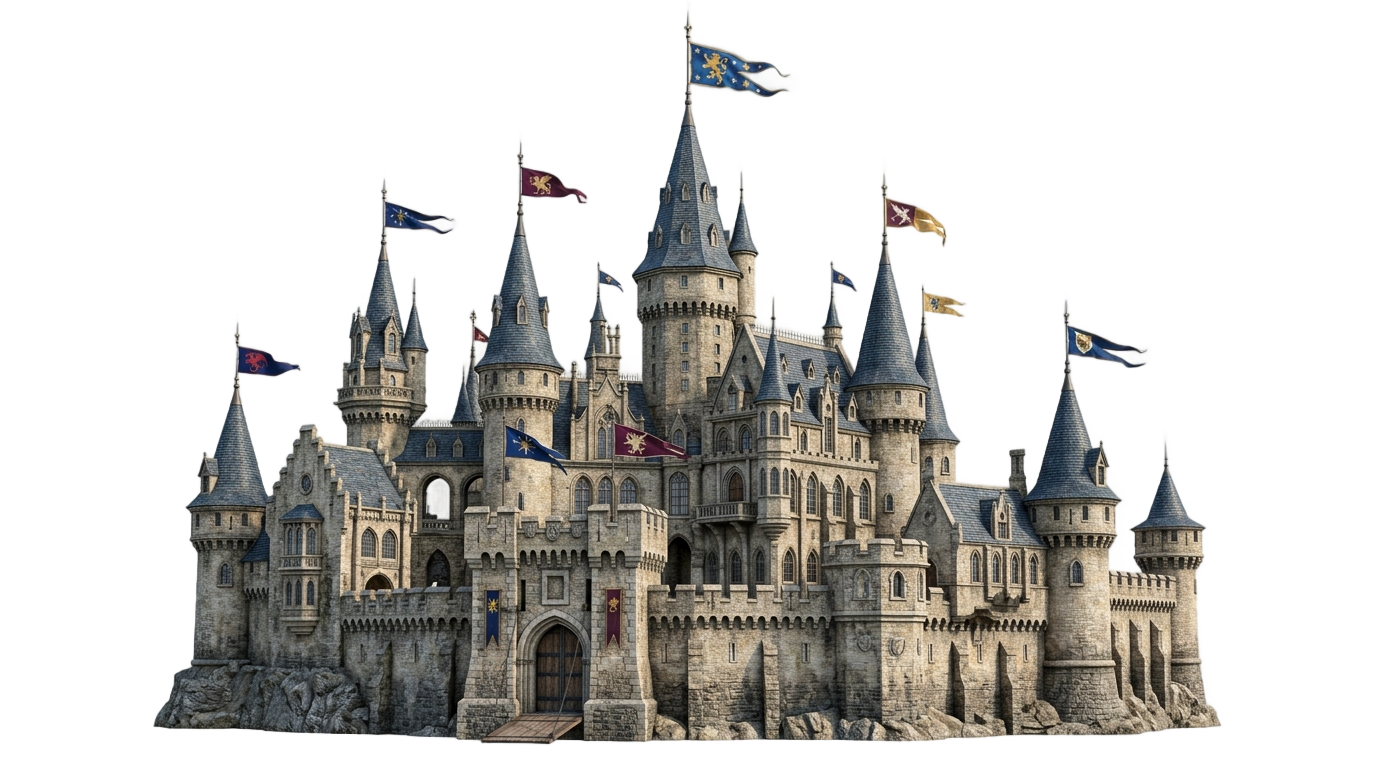 fairytale castle png PNG transparent background