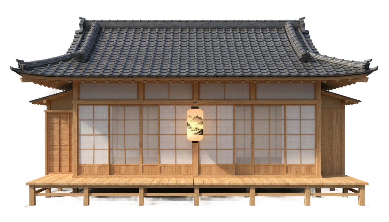 japanese house png PNG transparent background