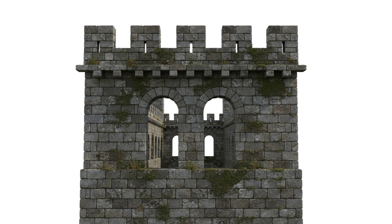 castle wall png PNG transparent background
