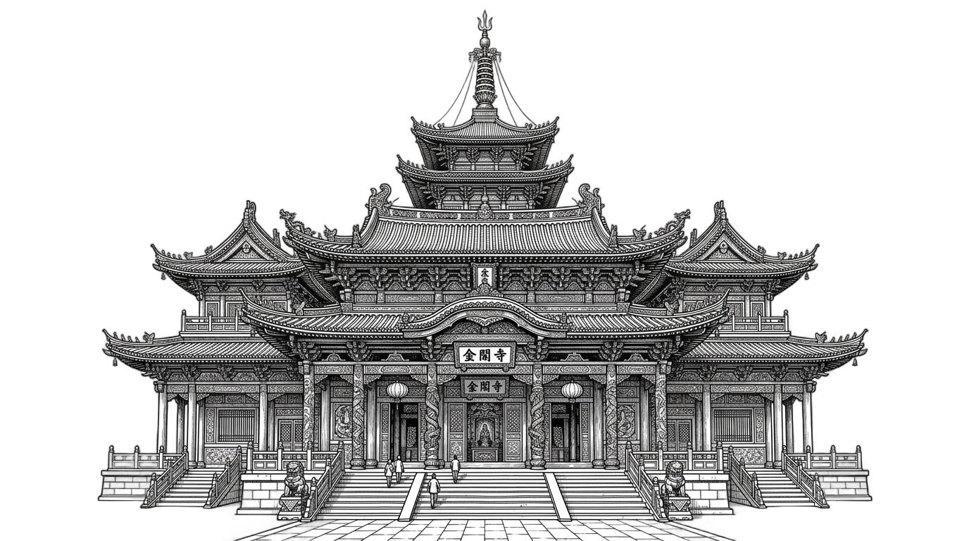 temple png black and white PNG transparent background
