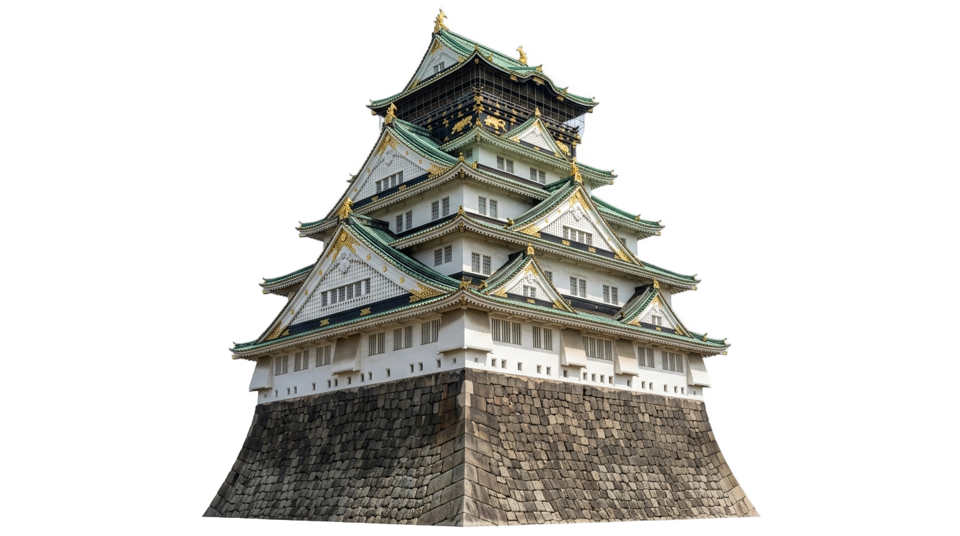 osaka castle png PNG transparent background