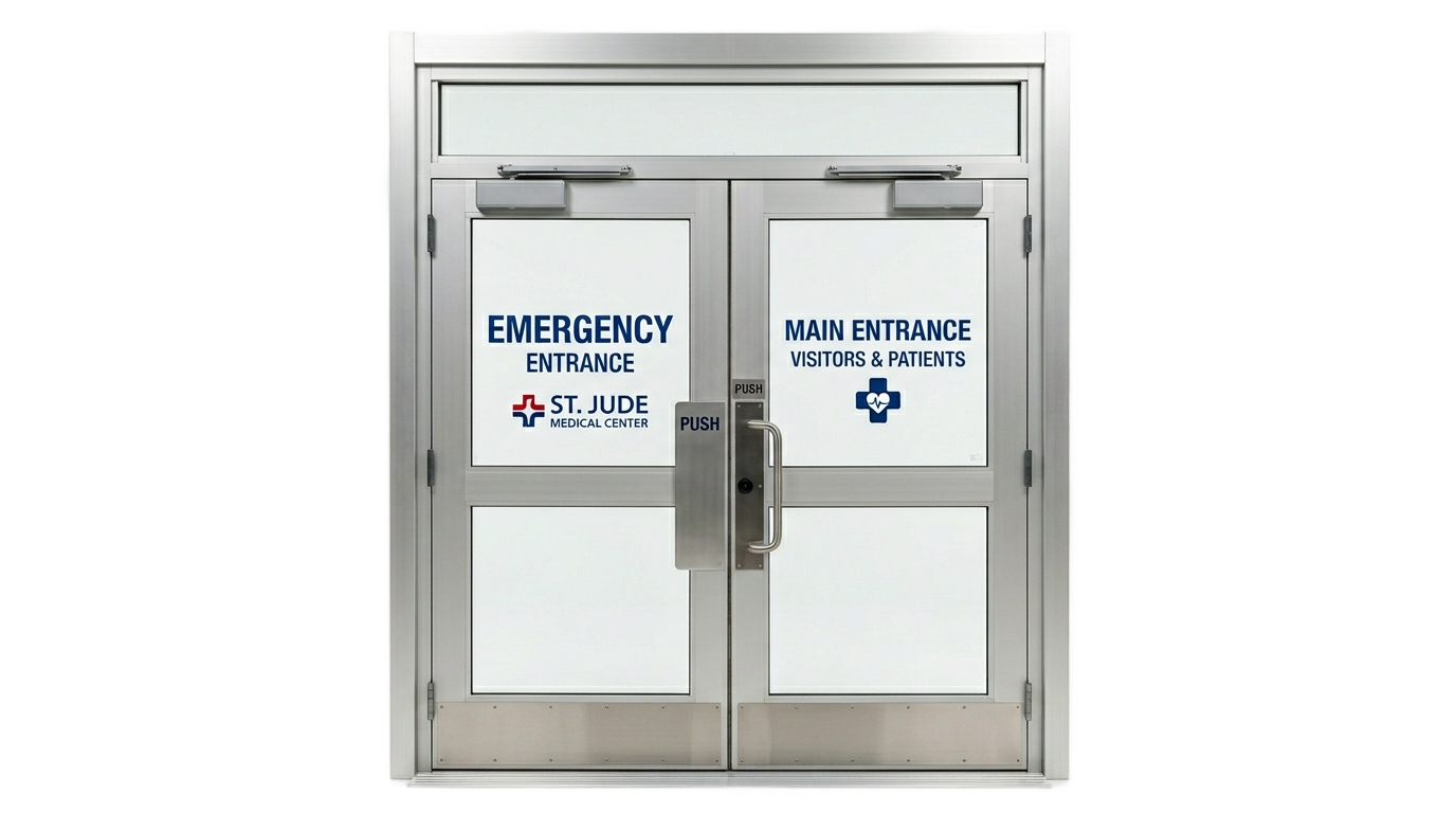 hospital door png PNG transparent background