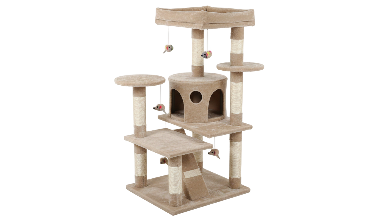 cat tower png PNG transparent background