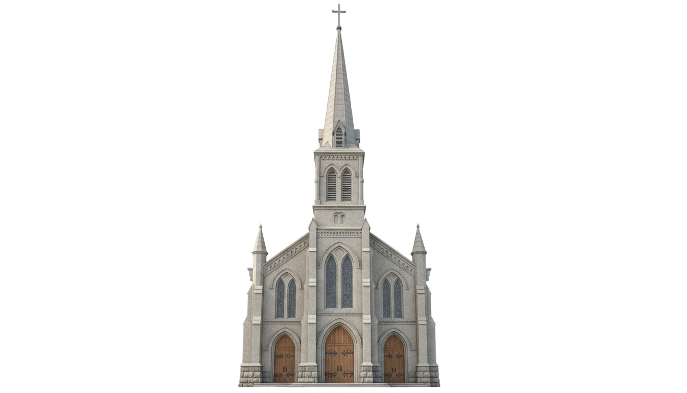 church building png PNG transparent background