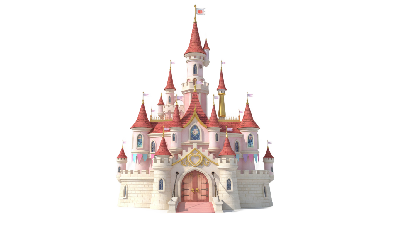 peach's castle png PNG transparent background