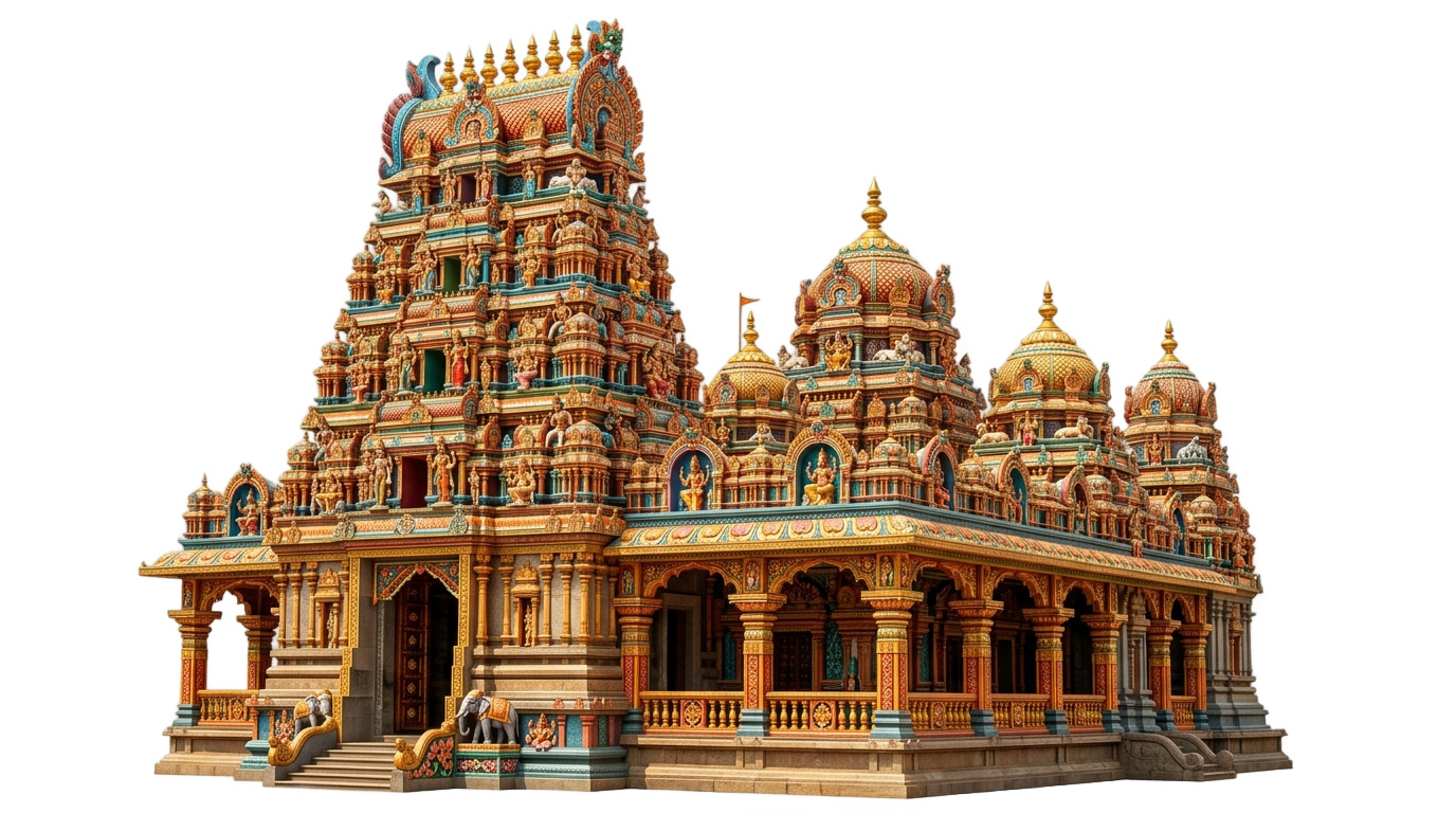 hindu temple cartoon png PNG transparent background