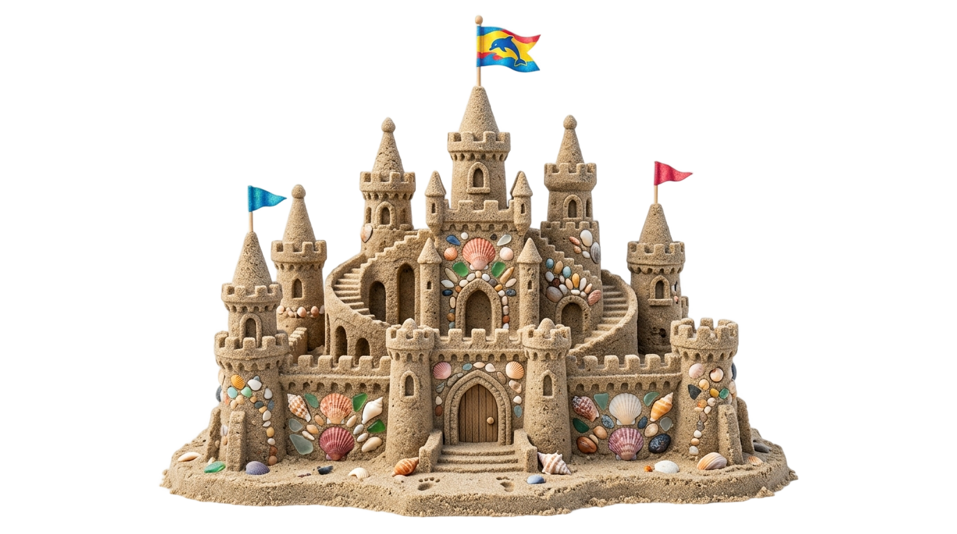 sand castle clipart png PNG transparent background