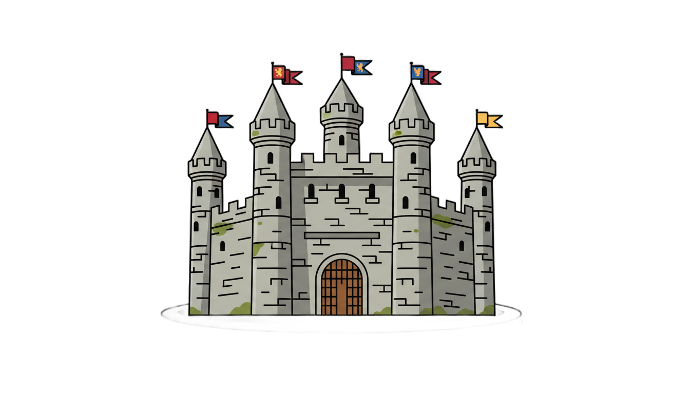 castle icon png PNG transparent background
