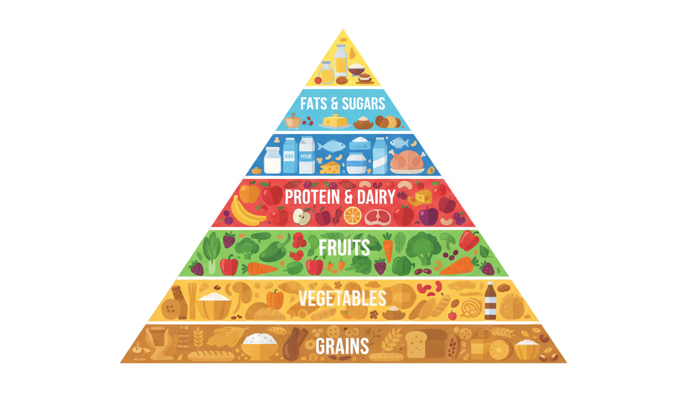 food pyramid png PNG transparent background