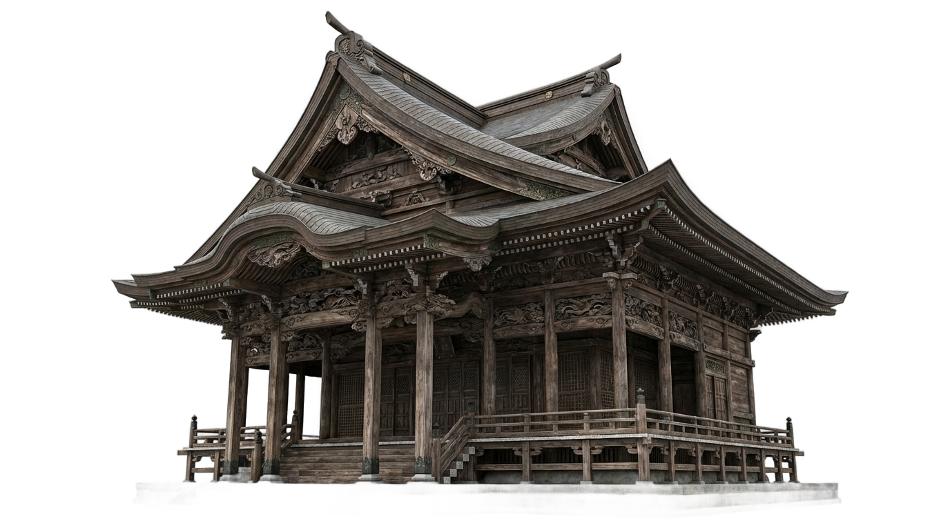 wooden temple png PNG transparent background