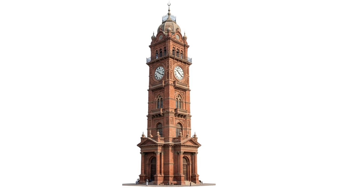 clock tower faisalabad png PNG transparent background