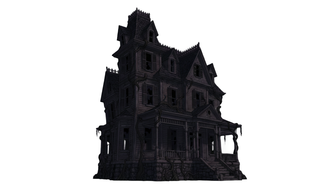 scary house png PNG transparent background