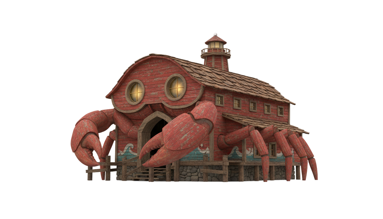 png crab house PNG transparent background