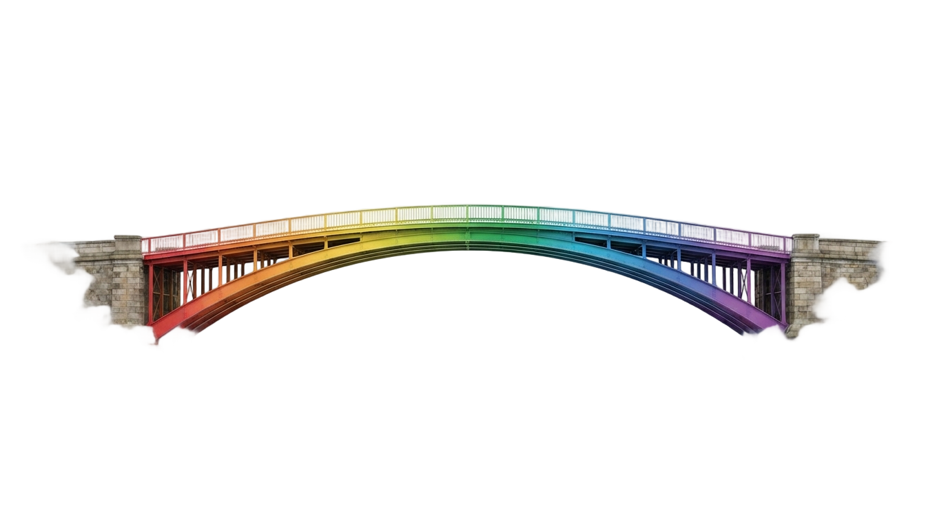 rainbow bridge clipart png PNG transparent background