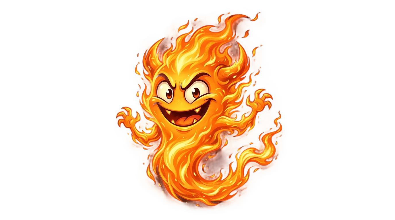 calcifer howls moving castle png PNG transparent background