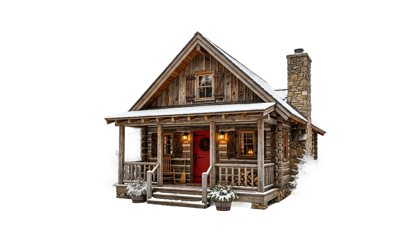 cartoon cabin png PNG transparent background