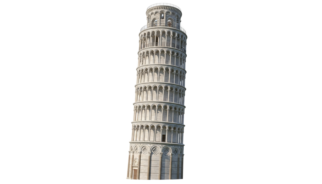 leaning tower of pisa png PNG transparent background