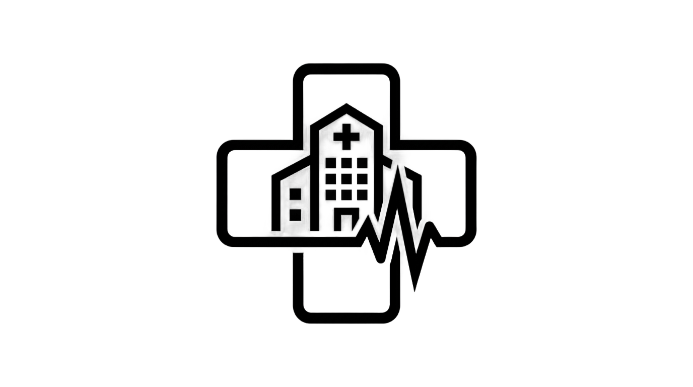 hospital logo png black and white PNG transparent background