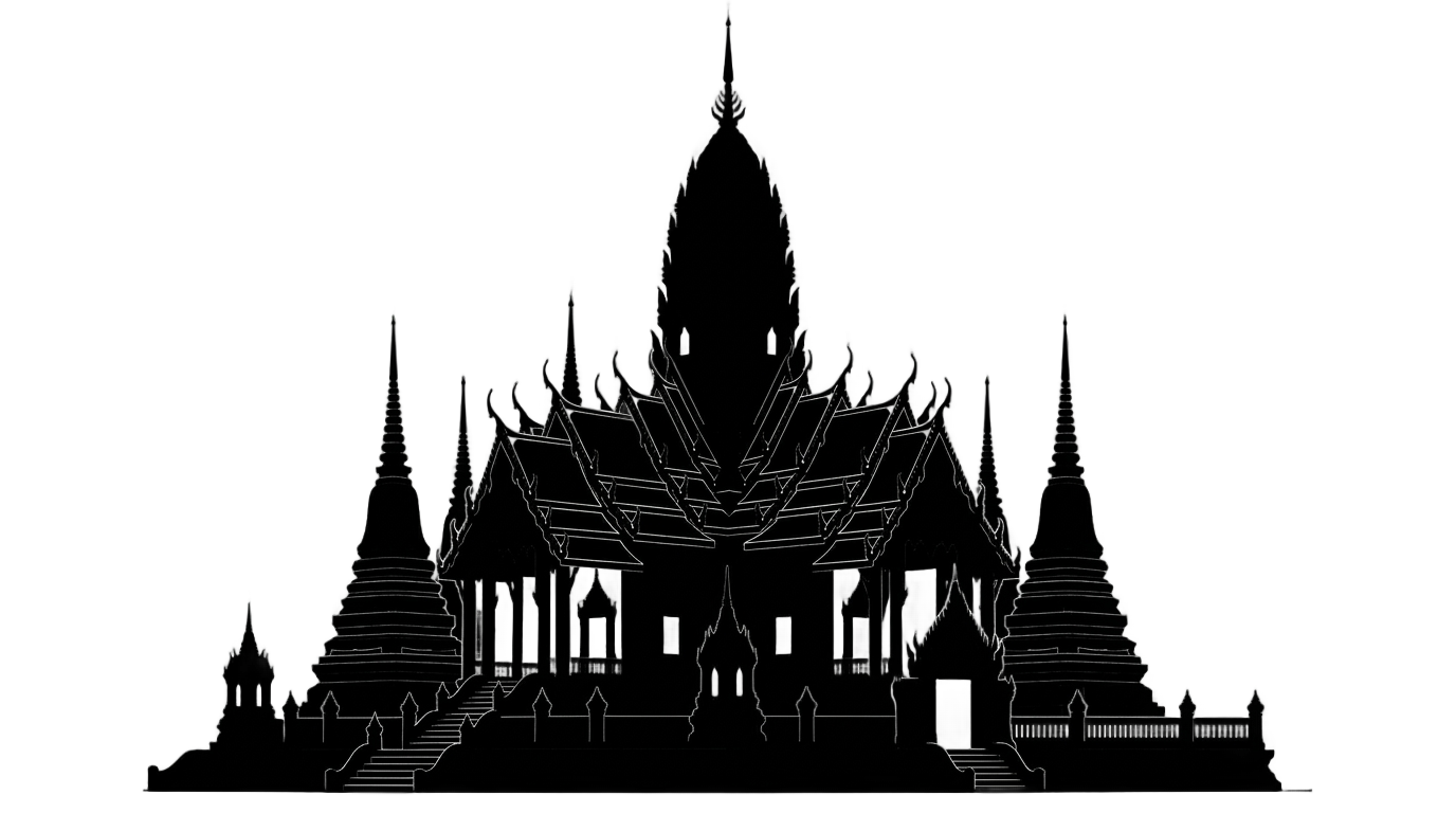 temple silhouette png PNG transparent background