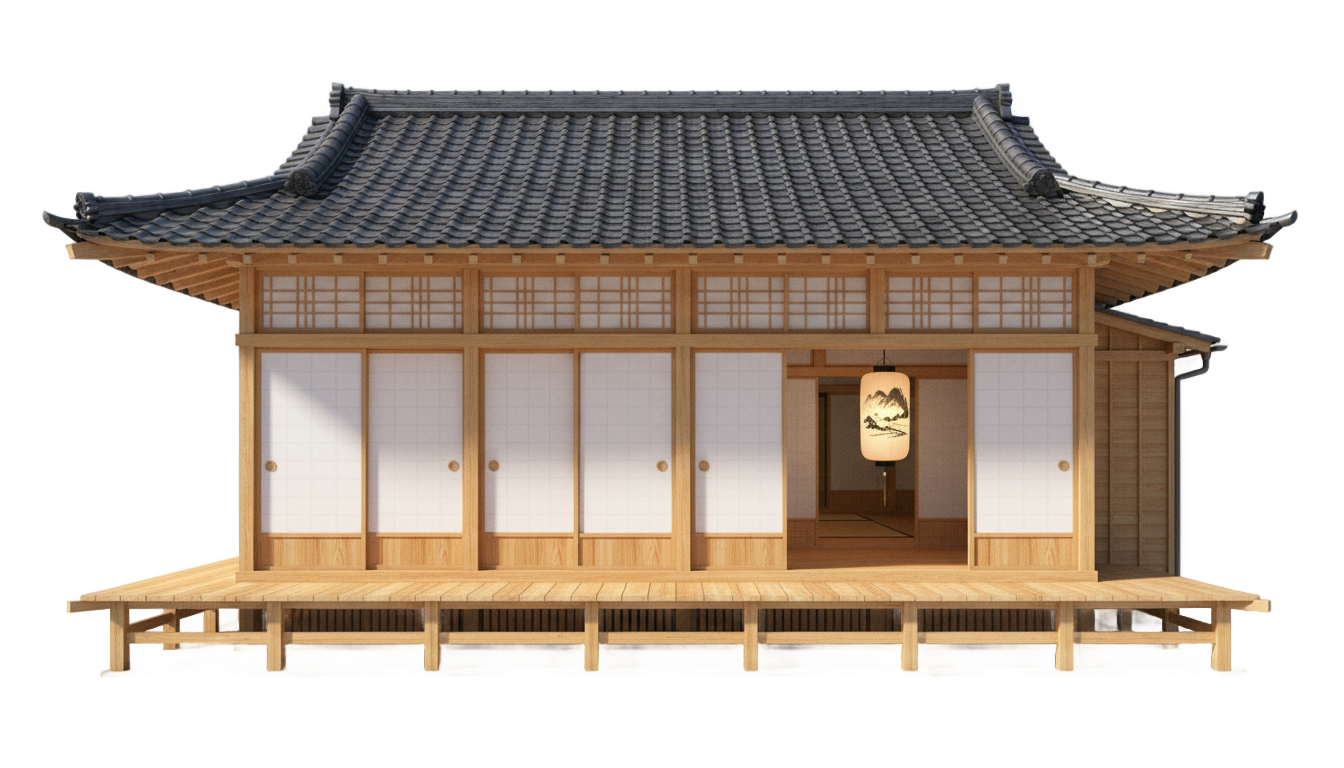 japanese house png PNG transparent background