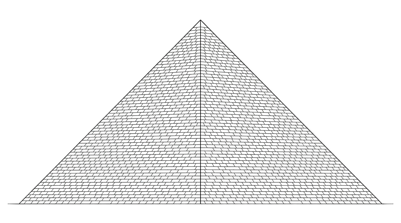pyramid png black and white PNG transparent background