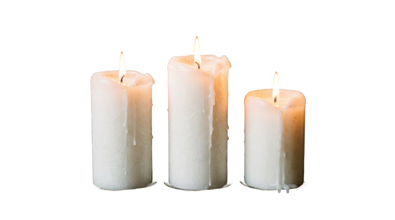church candles png PNG transparent background