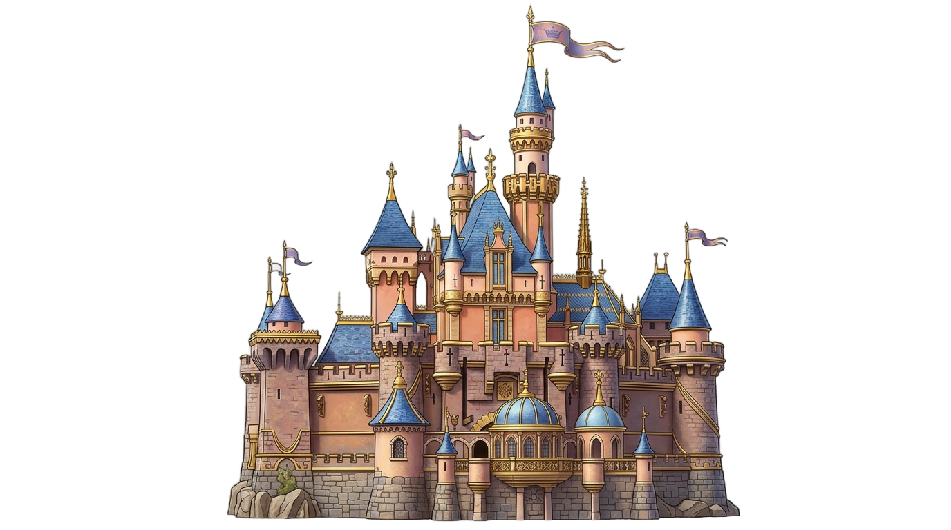 disneyland paris castle png PNG transparent background