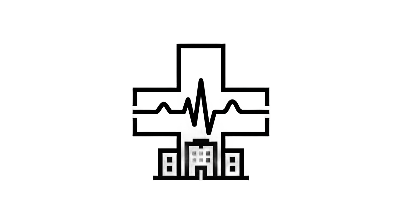 hospital logo png black and white PNG transparent background