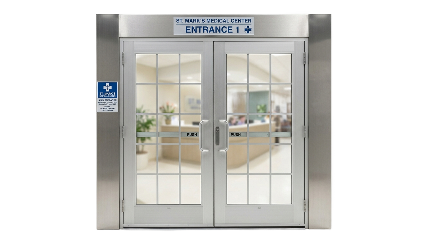hospital door png PNG transparent background