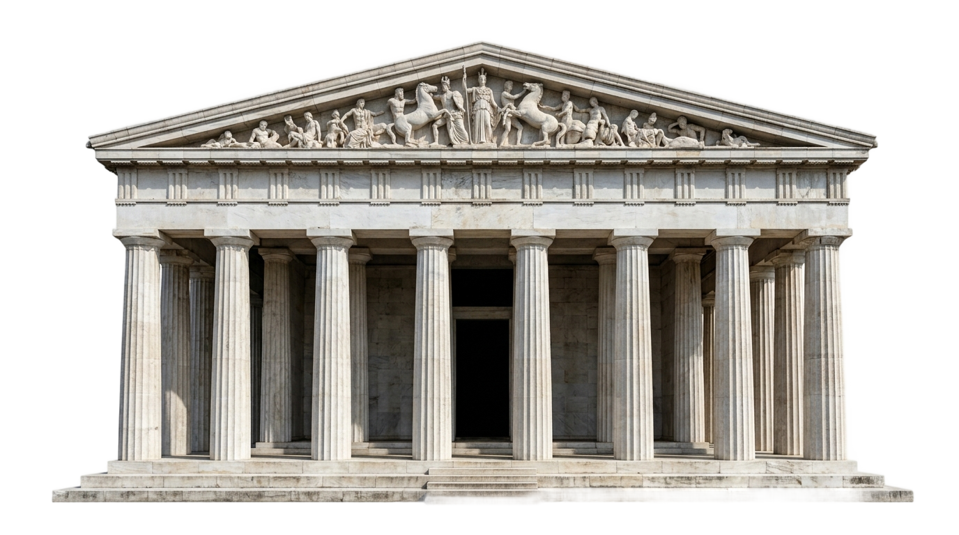 greek temple icon png PNG transparent background