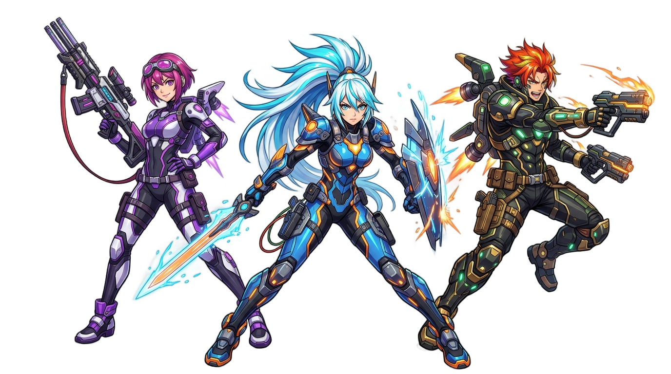 tower of fantasy characters png PNG transparent background